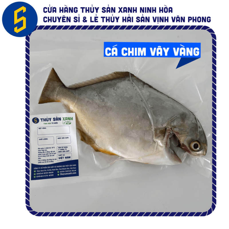 Mua Cá Chim Trắng Vây Vàng Làm Sạch, Hút Chân Không Tiện Lợi | Thủy Sản Xanh