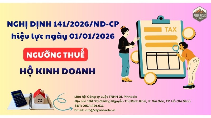 The tax threshold for business households in light of Decree No. 141/2026/ND-CP