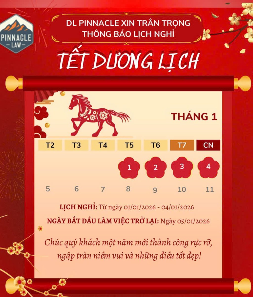 NGHỈ TẾT DƯƠNG LỊCH