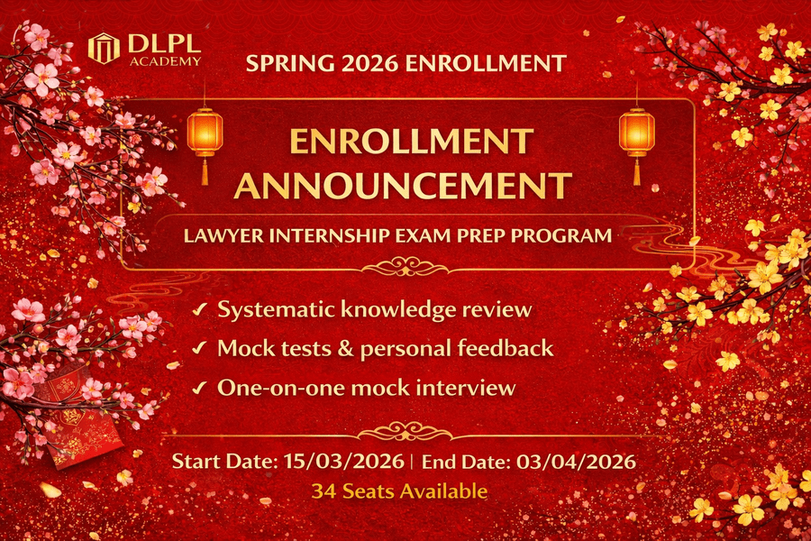 KHAI XUÂN 2026 – CHƯƠNG TRÌNH LUYỆN THI TẬP SỰ HÀNH NGHỀ LUẬT SƯ